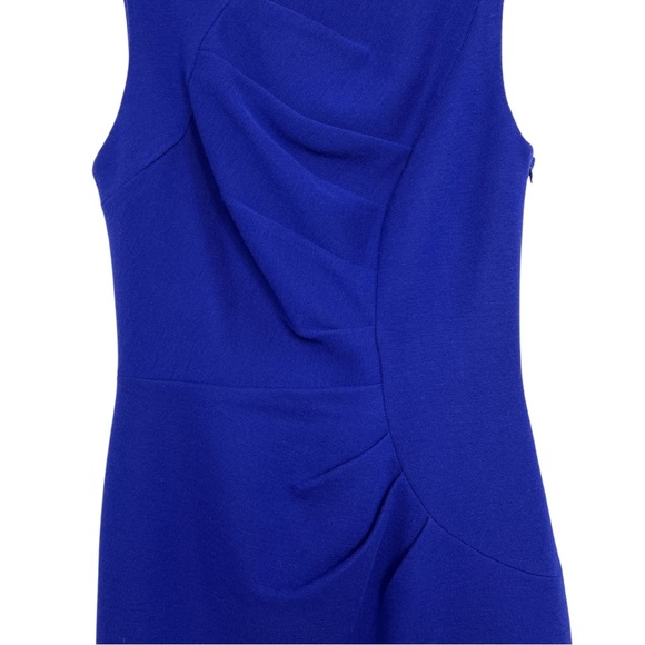 Milly Knit Cobalt Blue Wool Blend Dress Size Medium - Picture 3 of 11